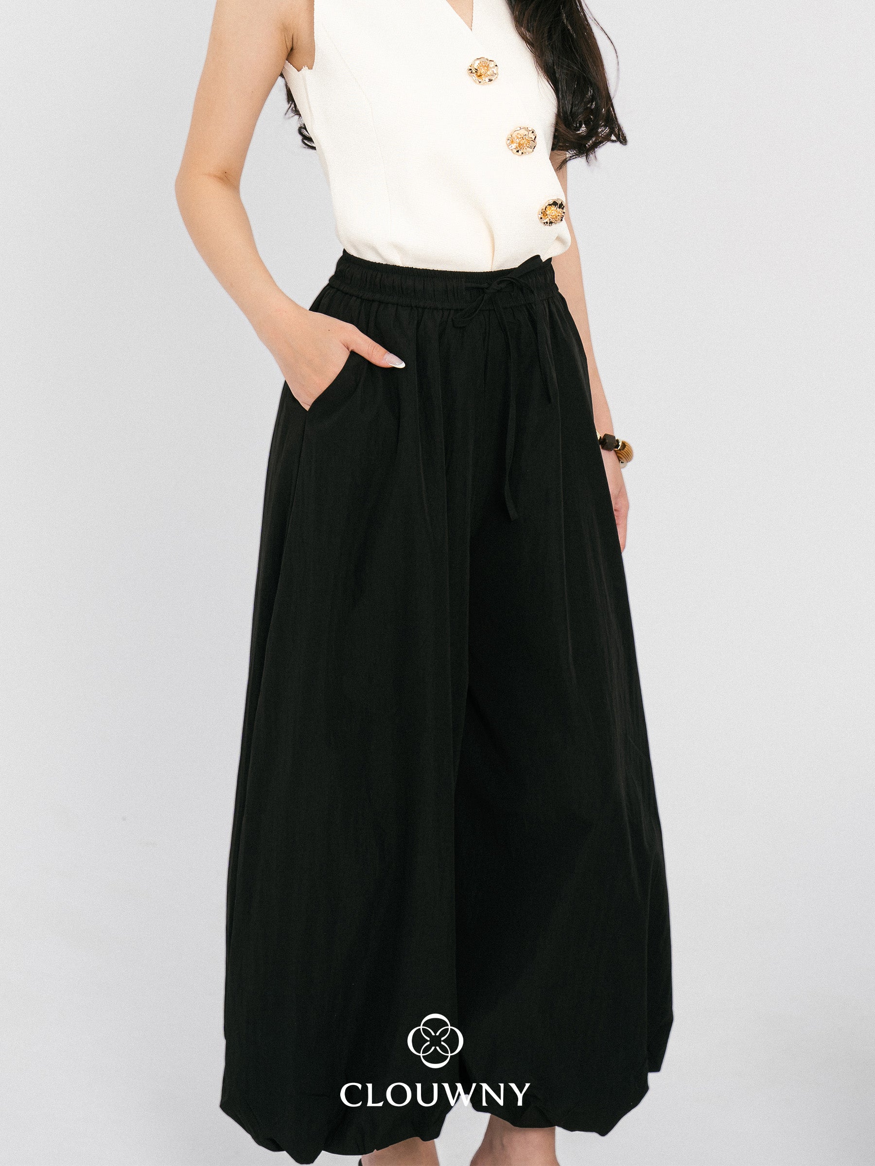 Sasya Balloon Pants - Black